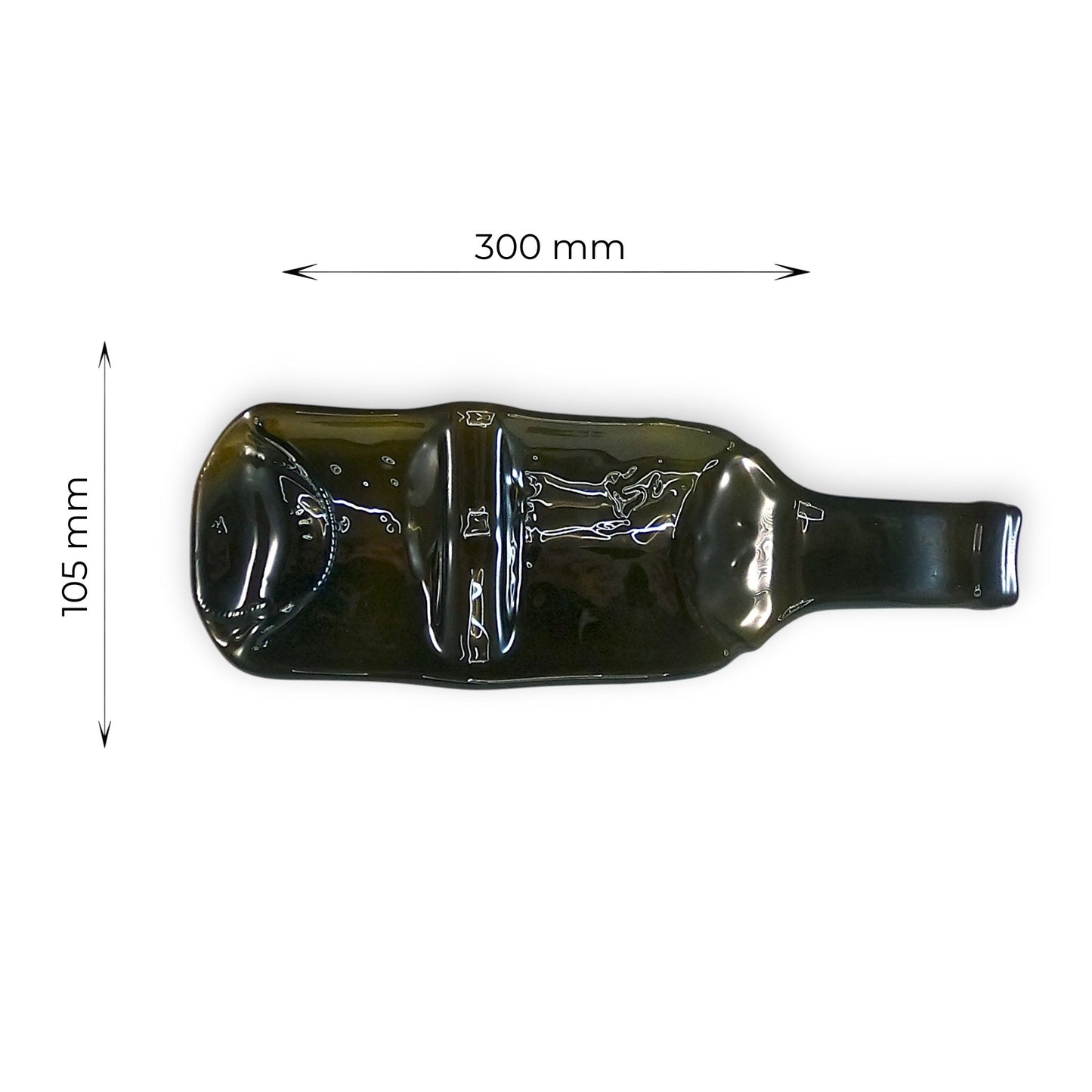 Vid Duo - Bandeja Doble de Botella de Vino Fundida