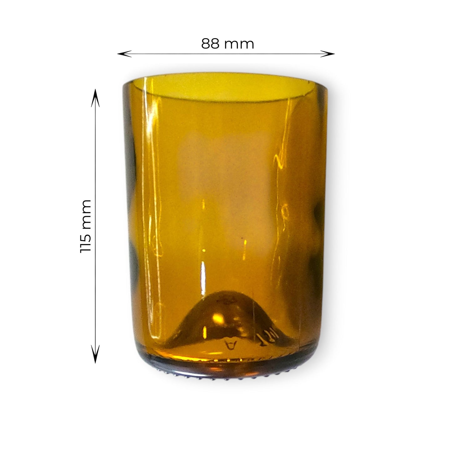 Vasos Gold - Pack de Vasos Artesanales de Vidrio Ámbar