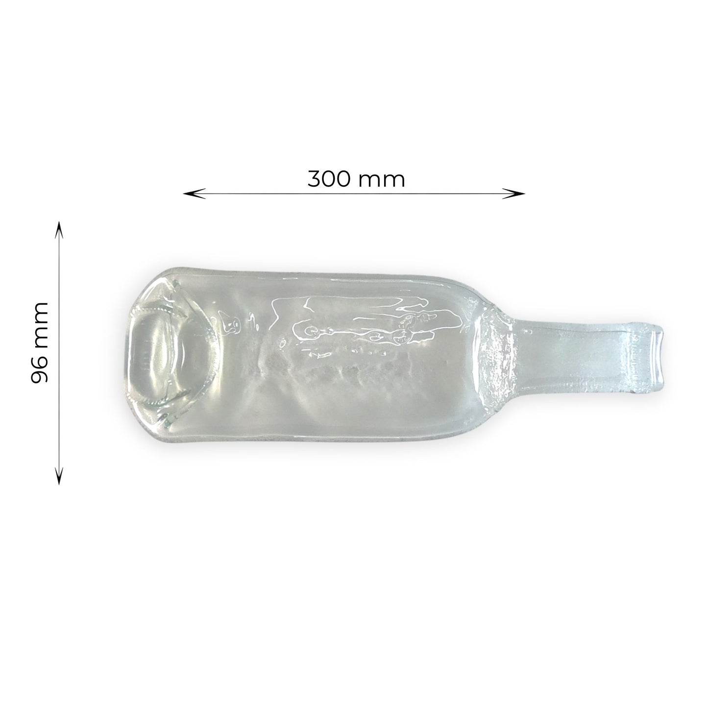 Aura Flex - Bandeja Artesanal de Botella de Vino Fundida