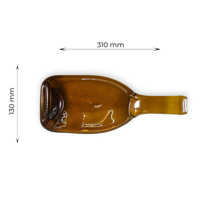 Gold Slab - Tabla Artesanal de Botella Fundida Ámbar