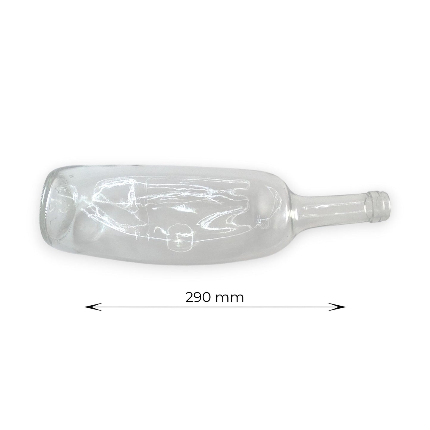Aura liquor - Botella de Vidrio Fundido para Licores