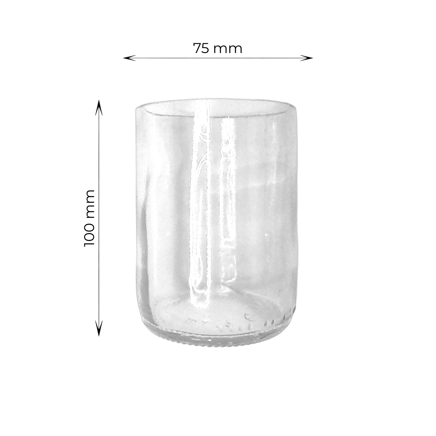 Vasos Aura - Pack de Vasos Artesanales de Botella de Vidrio