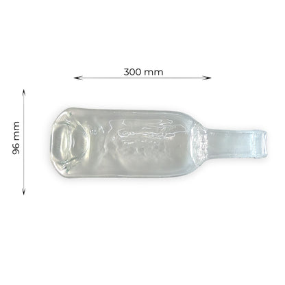 Aura Flex - Bandeja Artesanal de Botella de Vino Fundida