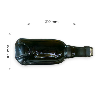 Barley Flex - Bandeja de Vidrio para Servir de Botella de Cerveza Fundida