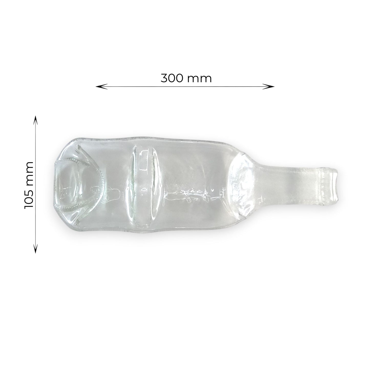 Aura Duo - Bandeja Doble de Botella de Vino Fundida