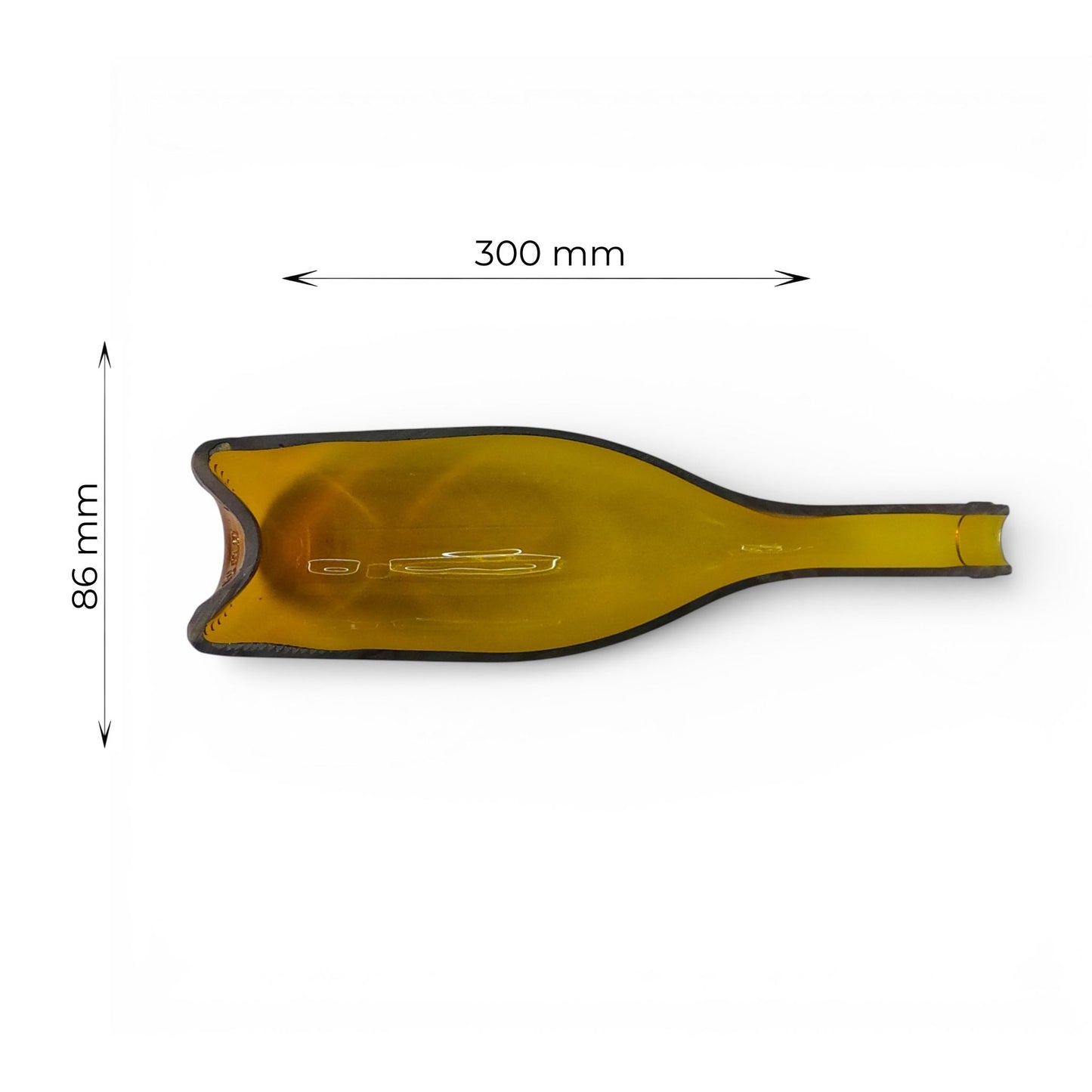 Gold middle - Bandeja de Botella de Vino Cortada a la Mitad