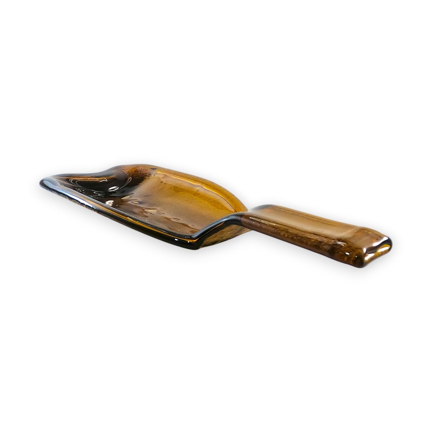 Gold Flex - Bandeja Artesanal de Botella Fundida Ámbar