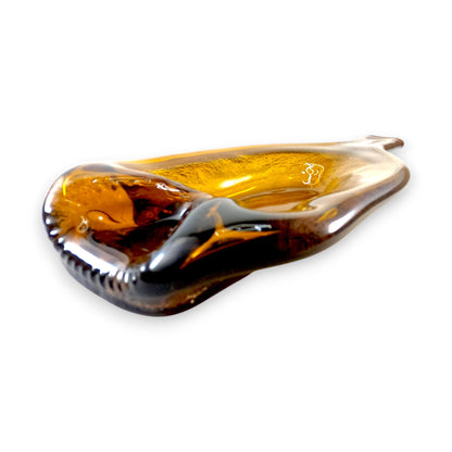 Gold Lux - Bandeja Fundida de Botella de Vidrio Ámbar