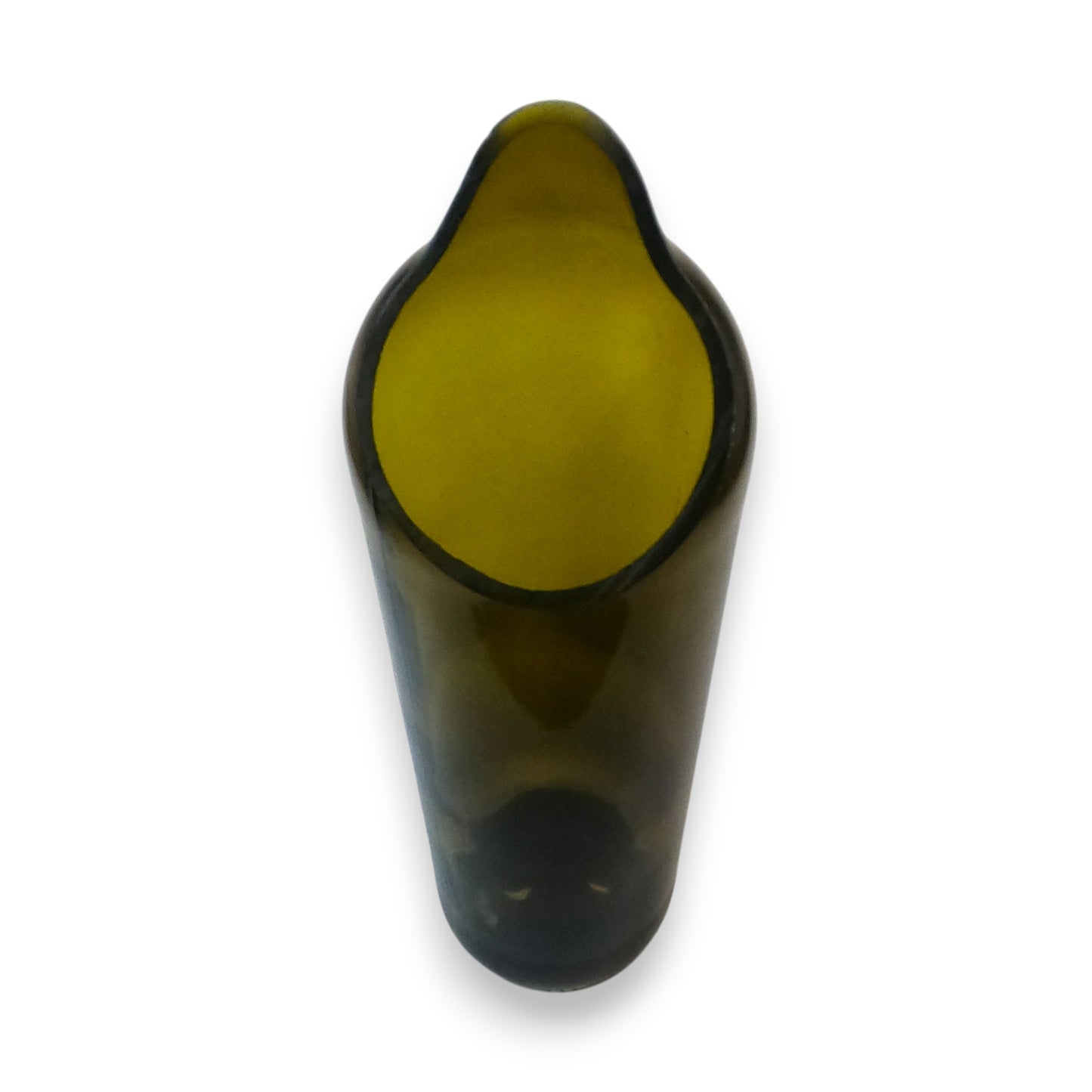 Menaje de autor para hostelería y sumillería Vid Flow en vidrio de botella de vino.