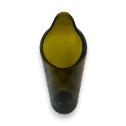 Menaje de autor para hostelería y sumillería Vid Flow en vidrio de botella de vino.