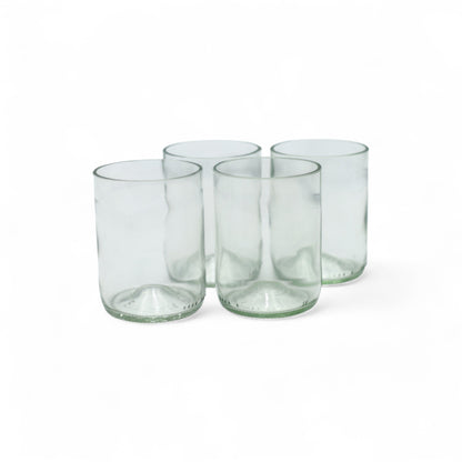 Juego de vasos de cristal transparente Aura con diseño minimalista y acabado profesional