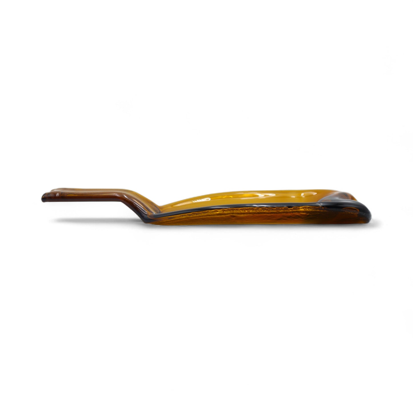 Gold Flex - Bandeja Artesanal de Botella Fundida Ámbar