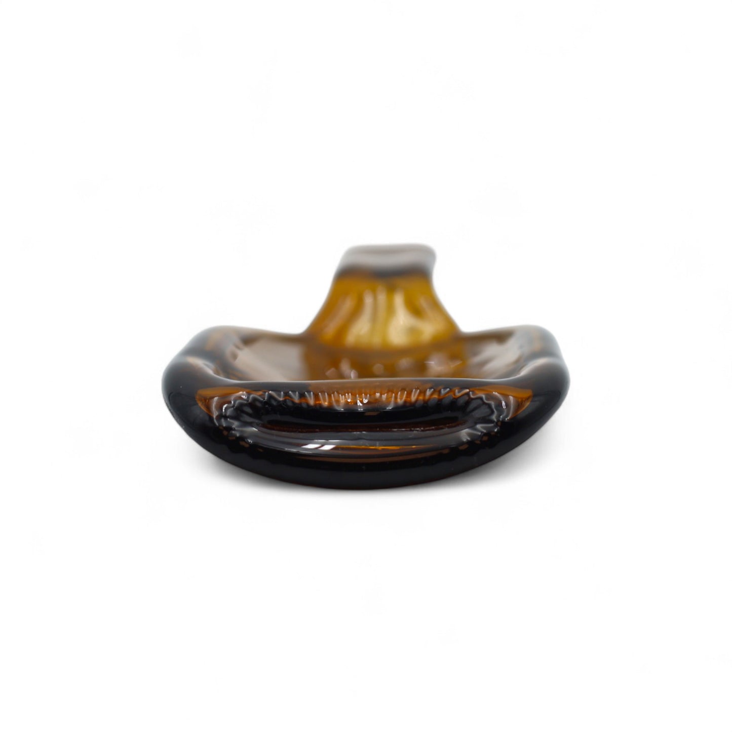 Gold Flex - Bandeja Artesanal de Botella Fundida Ámbar