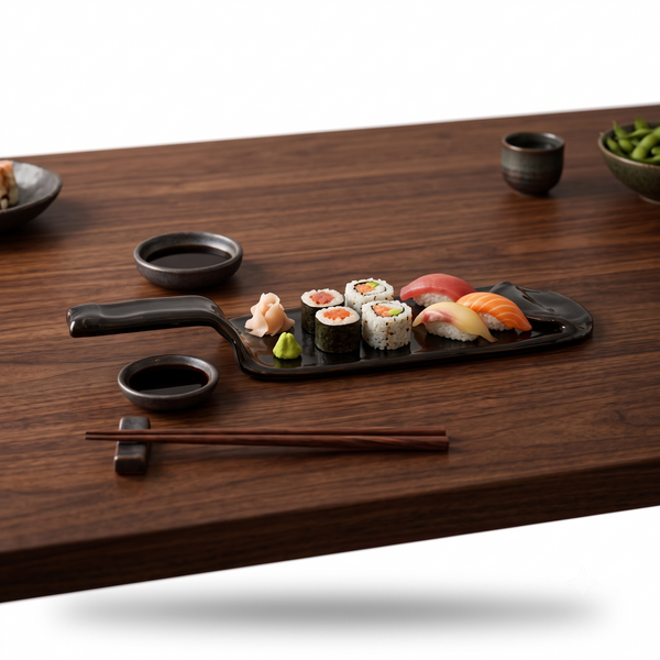 Tabla de vidrio verde Vid Slab hecha a mano para servir quesos y aperitivos